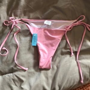 Cheeky pink swim bottoms